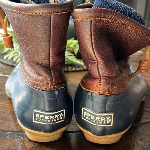 Sperry Brown and Blue Duck Boots - Picture 3 of 4